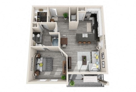 A5 Floor Plan at The Mansions McKinney, McKinney, Texas