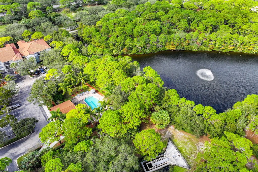 aerial view of Sophia at Abacoa luxury Jupiter, FL apartments
