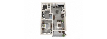 A6 Floor Plan at The Mansions McKinney, McKinney