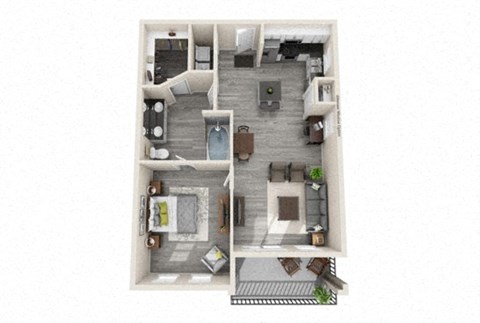 A6 Floor Plan at The Mansions McKinney, McKinney