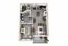 A6 Floor Plan One-Bedroom Floor Plan at The Mansions McKinney, McKinney