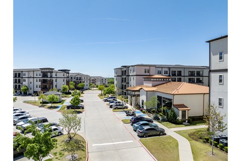 aerial view of Berkshire Spring Creek apartments