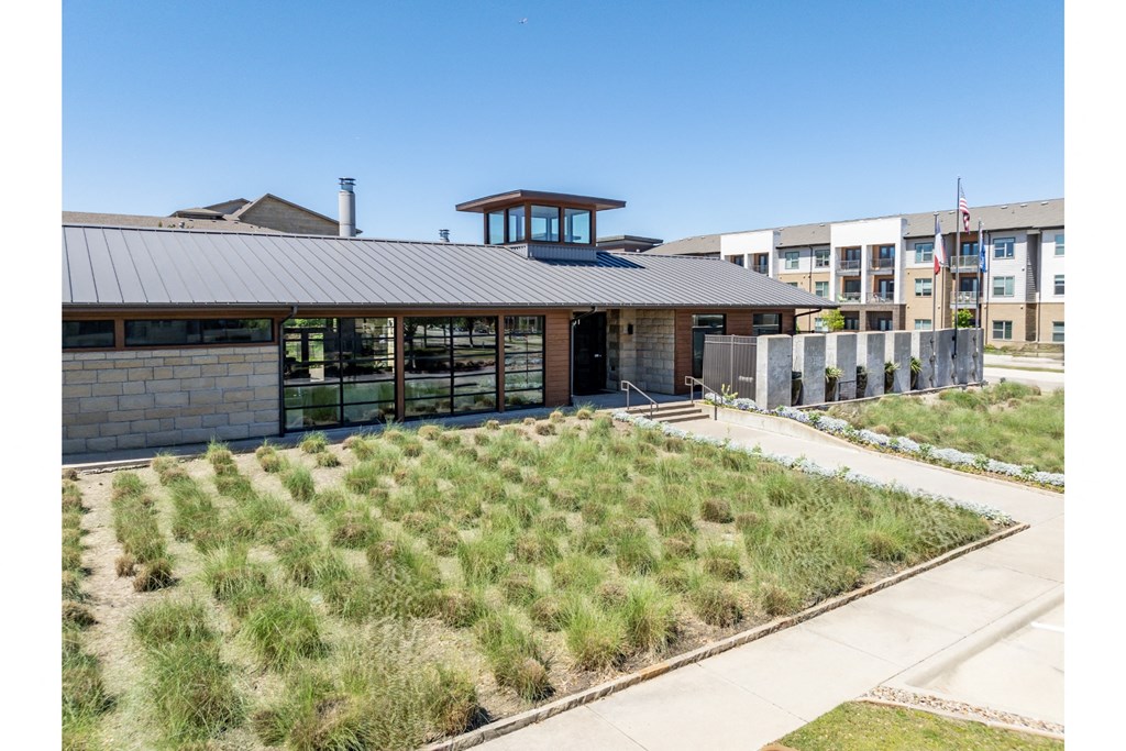 exterior view of The Pradera apartments in Richardson, TX