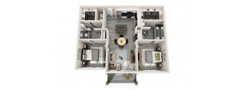 B2 Floor Plan at The Mansions McKinney, Texas, 75070