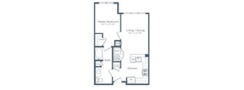 floor plan at Signature Place apartments