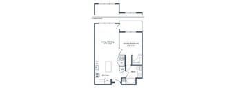 floor plan at Signature Place apartments