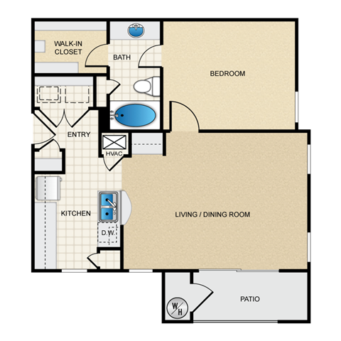 A2 Floor Plan at Berkshire Aspen Grove, Colorado
