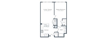 floor plan at Signature Place apartments