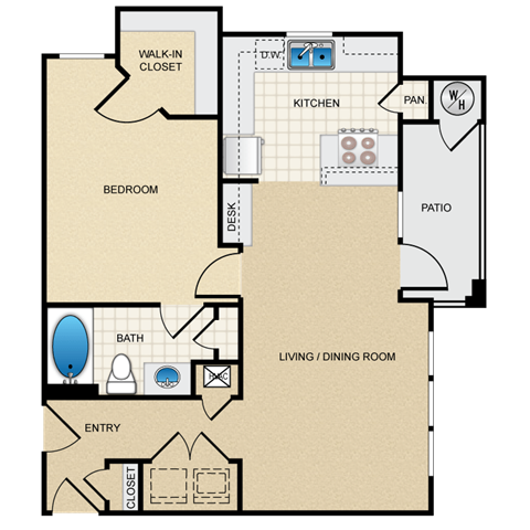 A3G Floor Plan at Berkshire Aspen Grove, Colorado, 80120