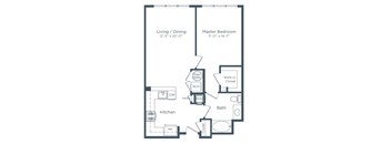 floor plan at Signature Place apartments