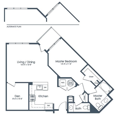 floor plan at Signature Place apartments