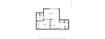 A5 1 bedroom 1 bath floorplan