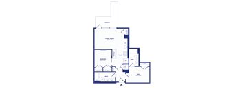 RiverPoint luxury apartments A6D floorplan