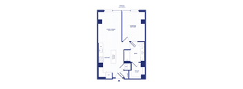 RiverPoint luxury apartments A6 floorplan