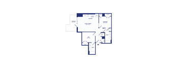 RiverPoint luxury apartments A7D floorplan