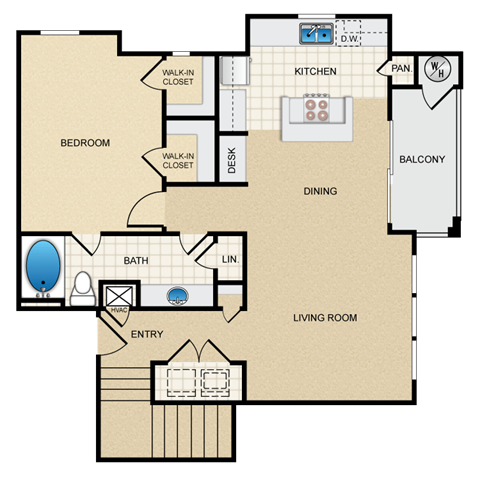 A7G  Floor Plan at Berkshire Aspen Grove, Littleton