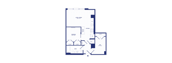 RiverPoint luxury apartments A8D floorplan