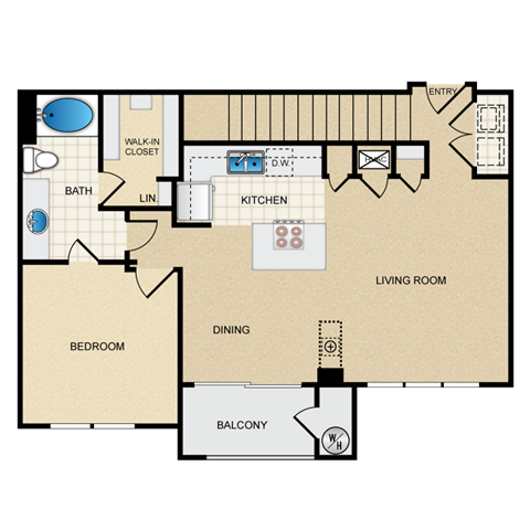 A9G Floor Plan at Berkshire Aspen Grove, Littleton, Colorado