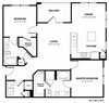 B2 Floor Plan B2 Floor Plan at Berkshire Exchange Apartments, Spring, 77388