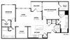 B4 Floor Plan B4 Floor Plan at Berkshire Exchange Apartments, Spring
