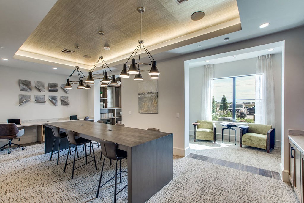 WiFi Work Lounge with Printers at Berkshire Exchange Apartments, Texas, 77388