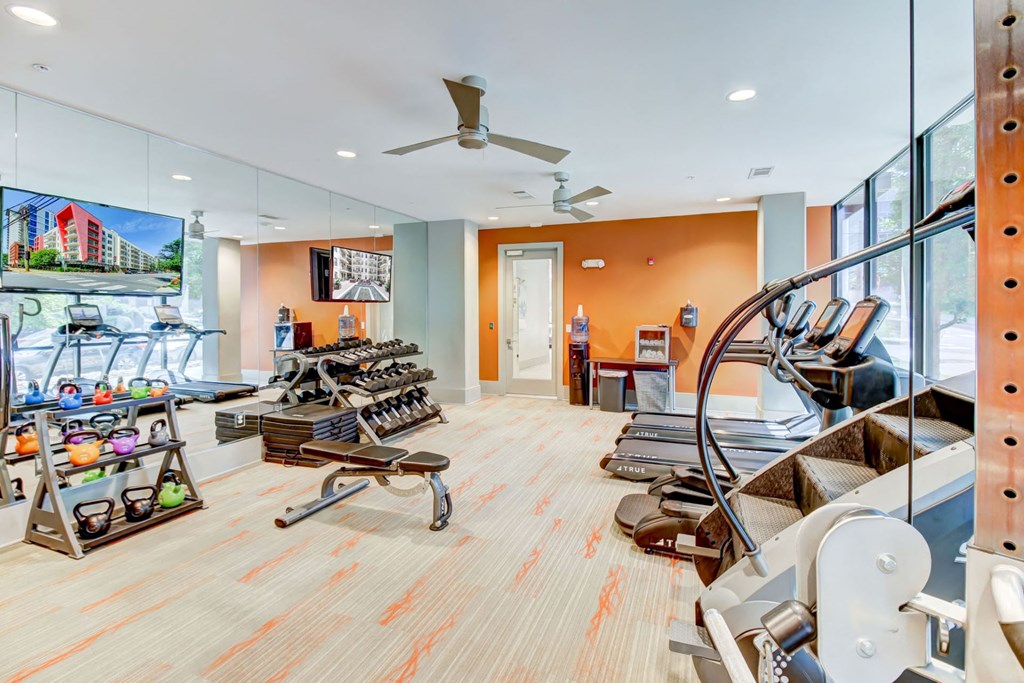 Free weights at Artisan on 18th, Nashville, TN, 37203