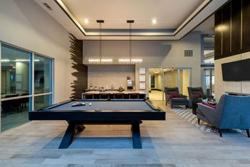 Billiards Table In Clubhouse at Berkshire Auburn, Dallas, TX