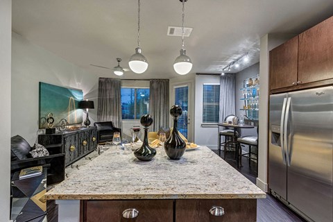 Kitchen Island Kitchen Island at Berkshire Auburn, Dallas