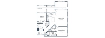 floor plan at Signature Place apartments