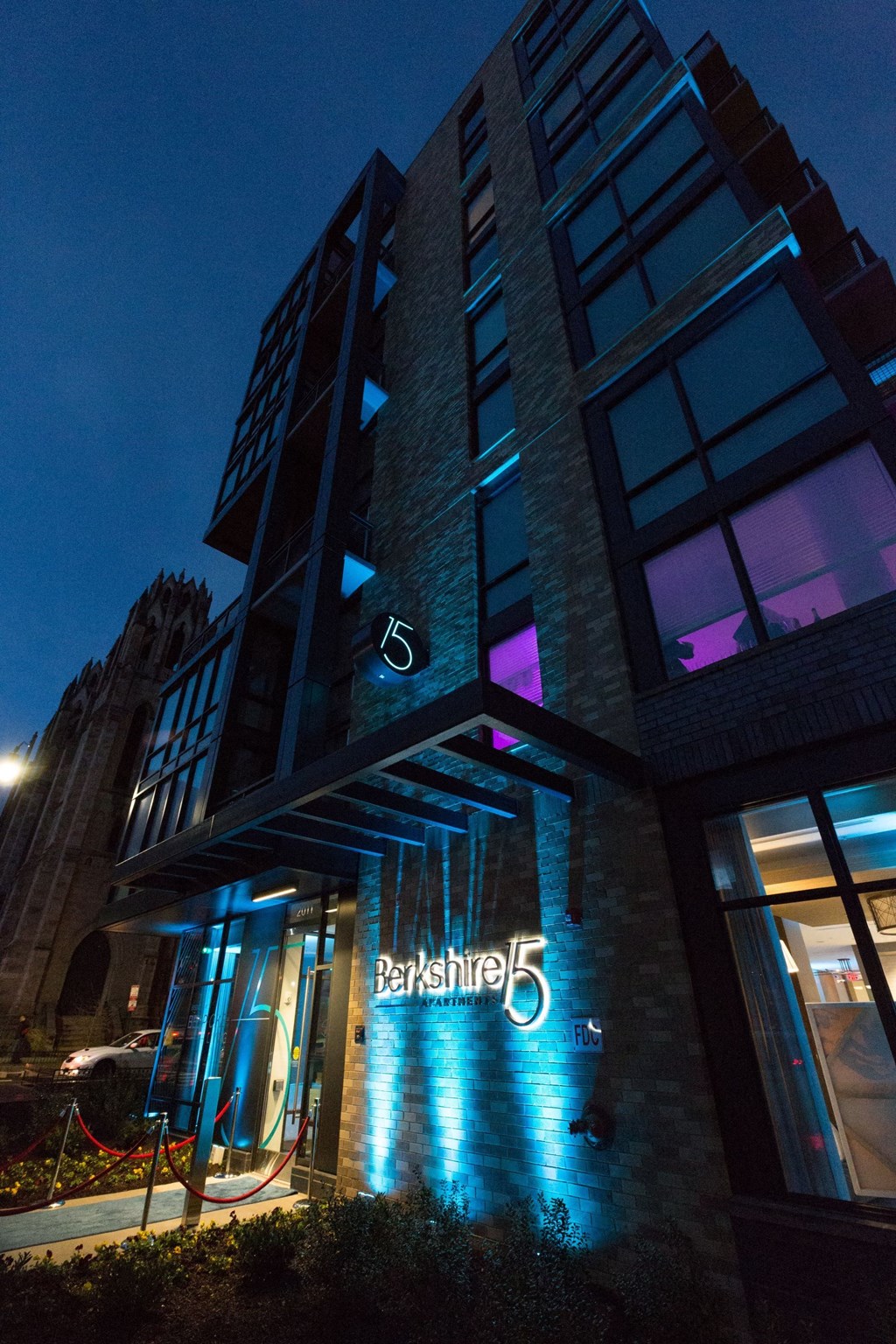 Exterior Night View at Berkshire 15, Washington, DC