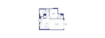 RiverPoint luxury apartments B1 floorplan