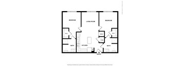 B1 2 bedroom 2 bath floorplan