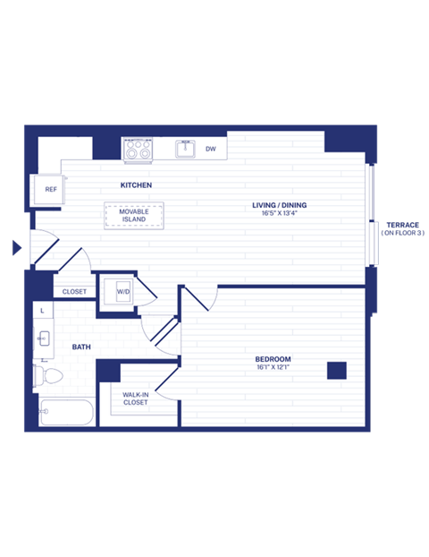 RiverPoint luxury apartments B2 floorplan