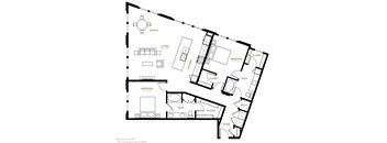 B5 Two Bedroom Two Bath Floor Plan at Berkshire Pullman, Frisco, TX