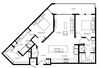 B6 Two Bedroom Two Bath Floor Plan B6 Two Bedroom Two Bath Floor Plan at Berkshire Pullman, Frisco, 75034