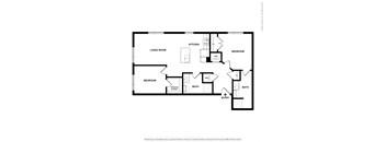 B7 2 bedroom 2 bath floorplan