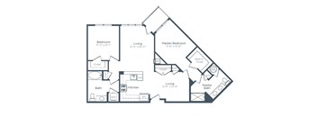 floor plan at Signature Place apartments