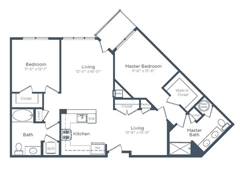 floor plan at Signature Place apartments