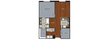 B2D Floor Plan at Berkshire Riverview, Austin, TX