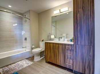 Modern Bathroom Fittings at The Benjamin Seaport Residences, Boston