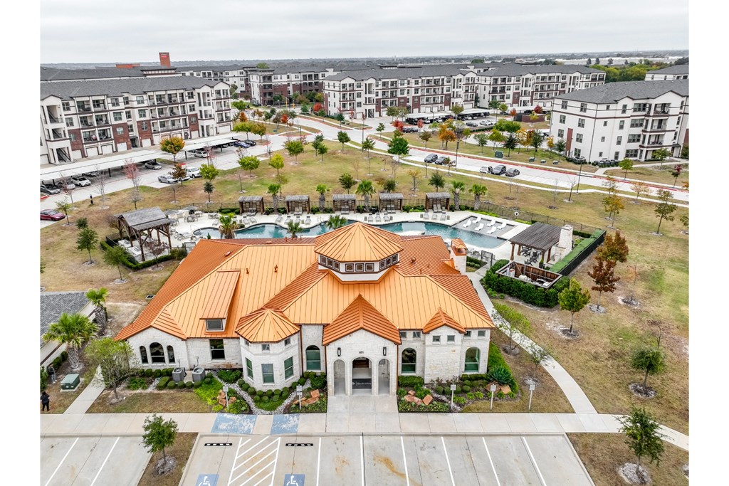 Aerial View of Leasing Center Berkshire Preserve  6221 Naaman Forest Blvd  Garland, TX 75044