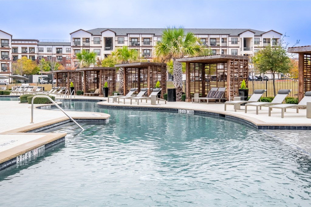 View of Pool and Cabanas at Berkshire Preserve
