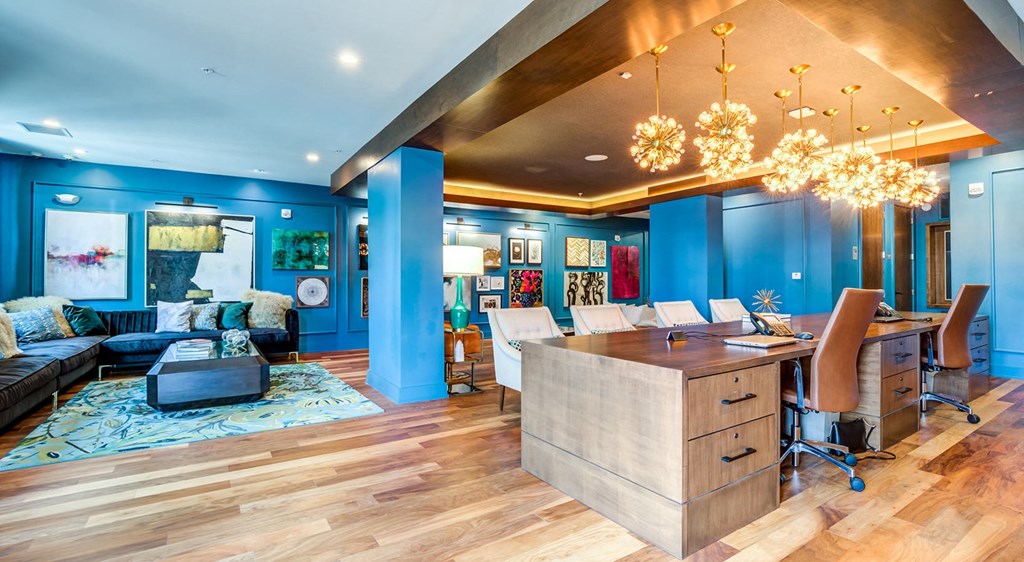 Berkshire Ballantyne apartments social lounge