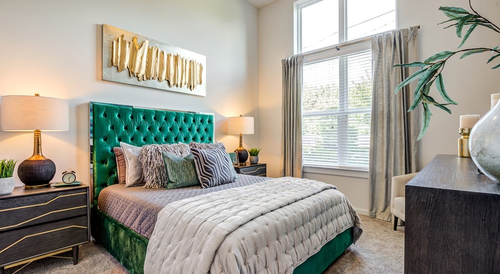 Berkshire Ballantyne one bedroom apartment with expansive windows boasting natural light