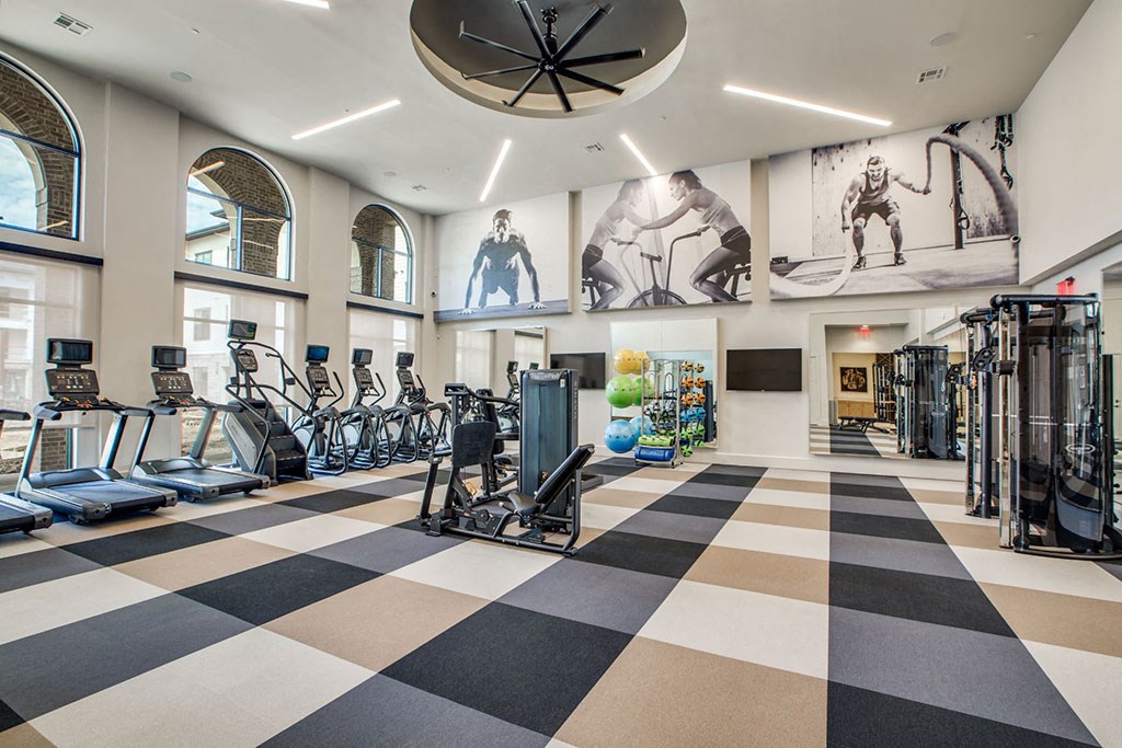 State Of The Art Fitness Center at Berkshire Exchange Apartments, Spring, TX, 77388