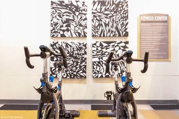 Fitness cardio machines at Saw Mill Village apartments