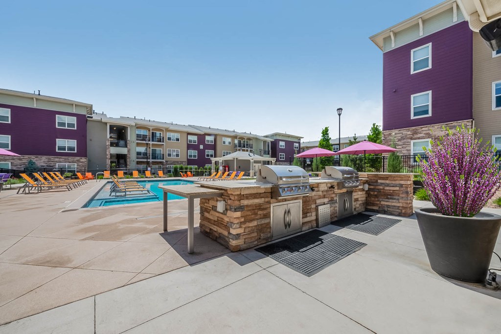 Carrick Bend apartments outdoor grilling area