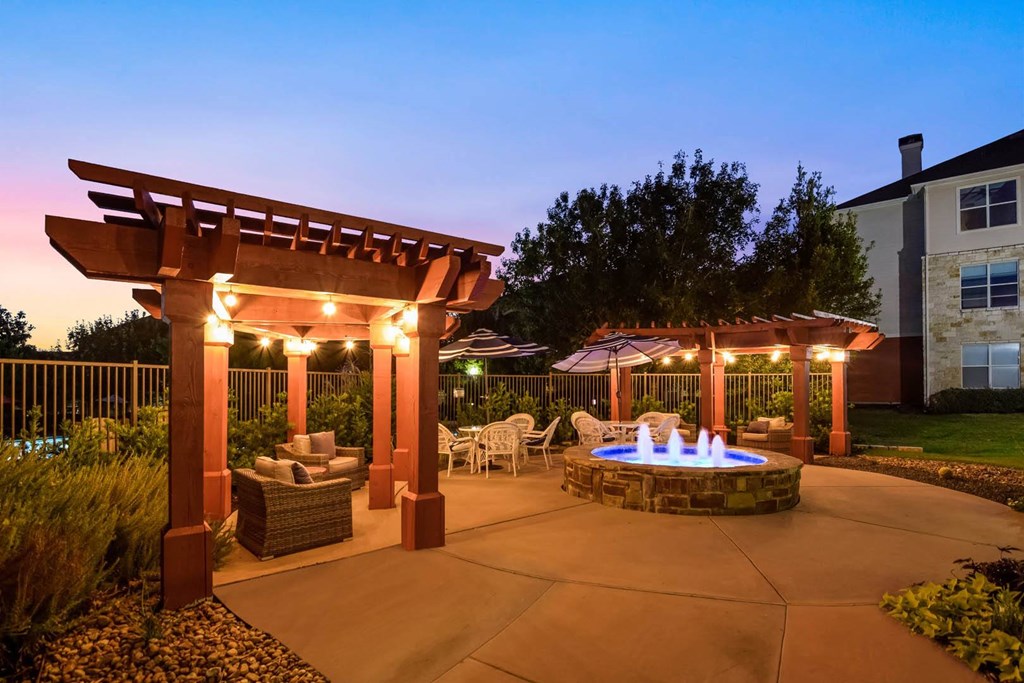 City North at Sunrise Ranch apartments outdoor seating area