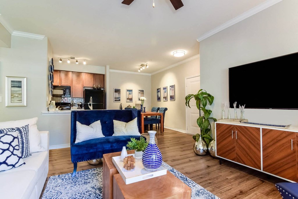 City North at Sunrise Ranch apartments living room