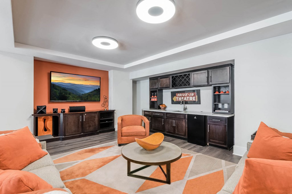 Village at Marquee Station apartments clubroom